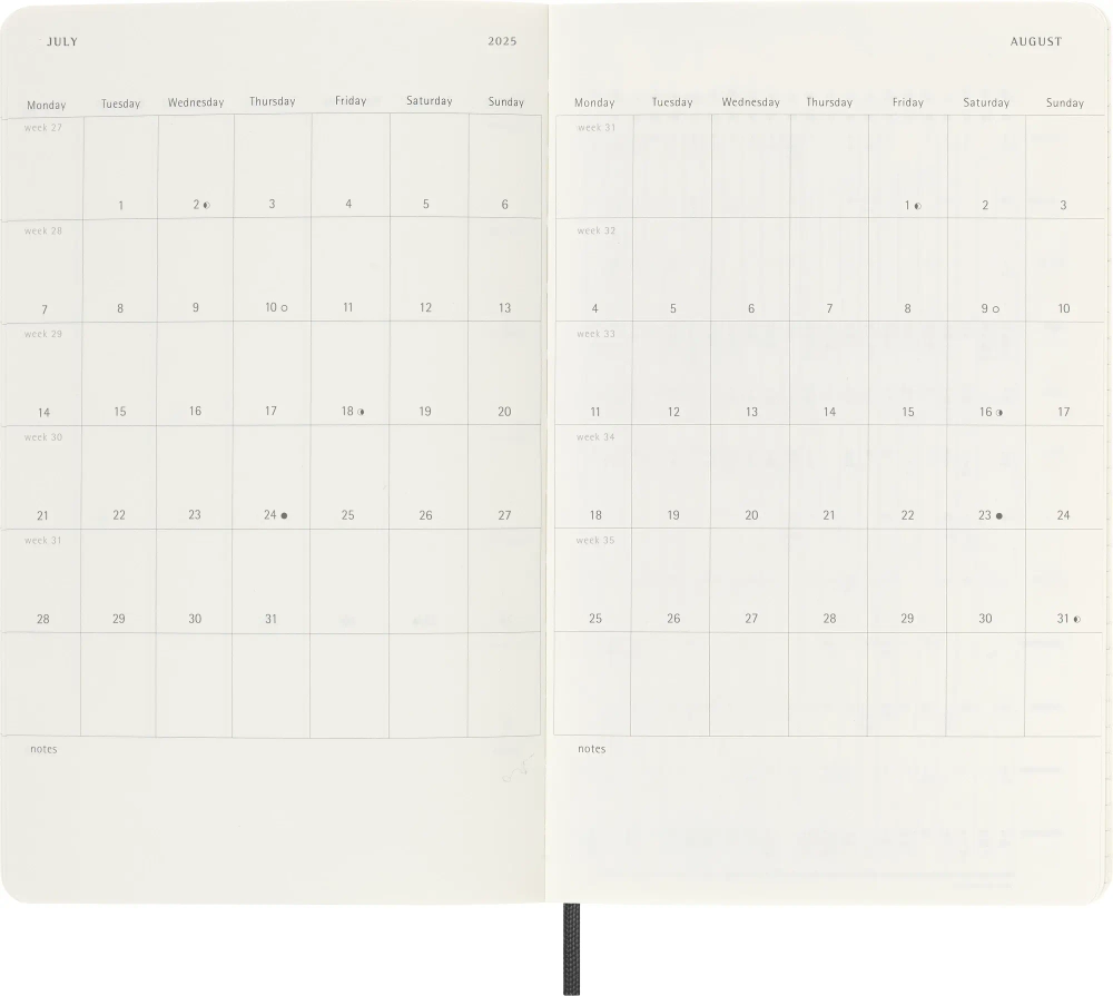 Ежедневник Moleskine (DSB12DC3) Classic Soft Large 130х210мм 400стр. мягкая обложка черный