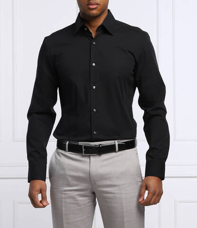 рубашка h-hank-kent-c1-214 BOSS BLACK - черный(50469345)