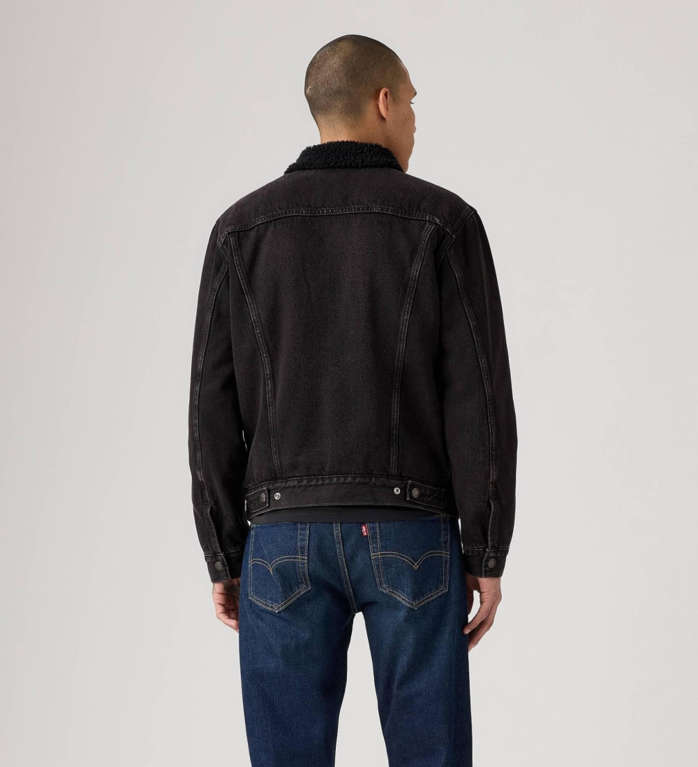 Куртка джинсовая утепленная мужская LEVI'S TYPE 3 SHERPA TRUCKER BUILT TO LAST SHER