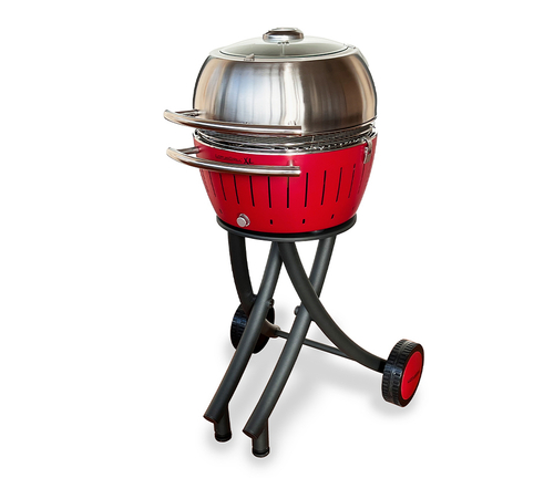 Угольный гриль Lotus Grill XL Garden-Set, 43 см (огненно-красный)