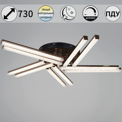 17090-0.3-10 BK+FG светильник потолочный Reluce, LED