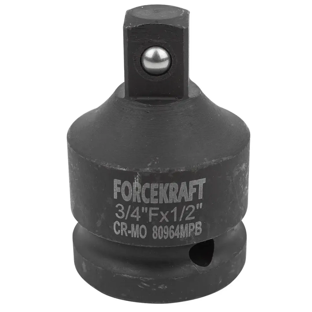 Адаптер-переходник ударный 3/4''(F)х1/2''(M) FORCEKRAFT FK-80964MPB