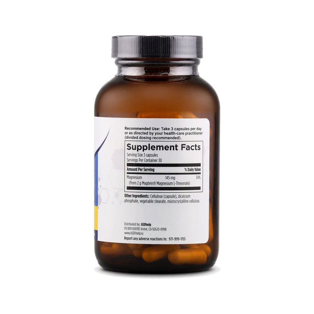 Brain Mag Magnesium 90 capsules L-threonate
