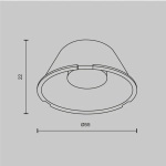 Линза ⌀55mm 24° для Фокус / Focus Led 20Вт, LensD60-24. TM Maytoni