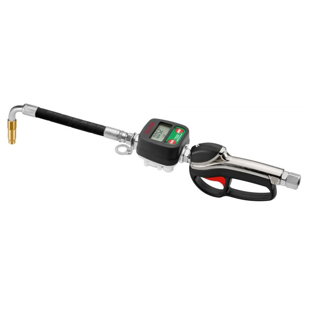 Пистолет для раздачи масла с цифровым счетчиком, гибким носиком, автом. сопло 16мм, ECODORA (Италия)