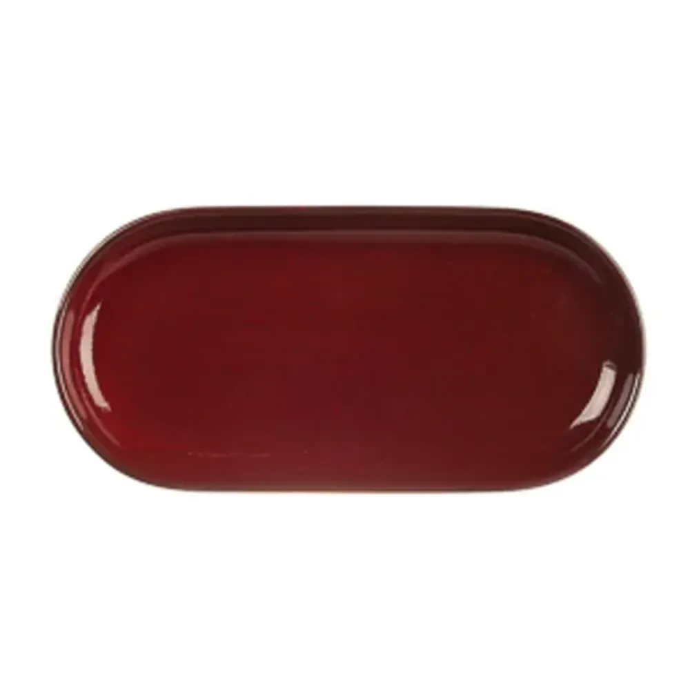 Блюдо овальное 29,5*14 см h2,6 см Evolution Dark Red P.L. Proff Cuisine [1]