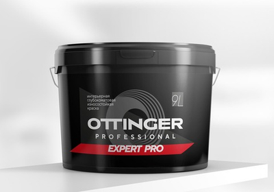 Краска дисперсионная акриловая OTTINGER Expert Pro интер. белая 9л