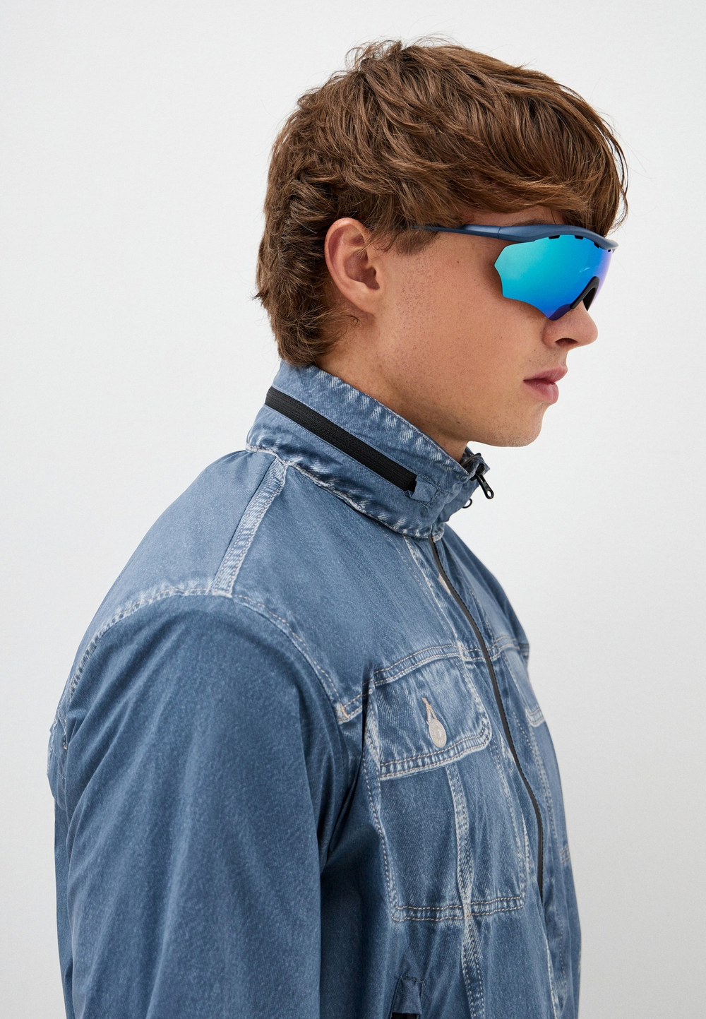 Спортивные очки с диоптриями 720armour RiderB7 / Matte Dark Grey Blue / Smoke Full Blue Ti Lens