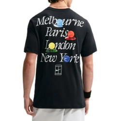 Мужская теннисная футболка Nike Court Dri-Fit Tennis - black