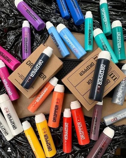 Маркер Dope dripper paint 10mm / 25ml silver chrome