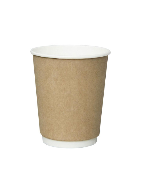 Бумажные стаканы CUP 350C Kraft 2 двухслойные