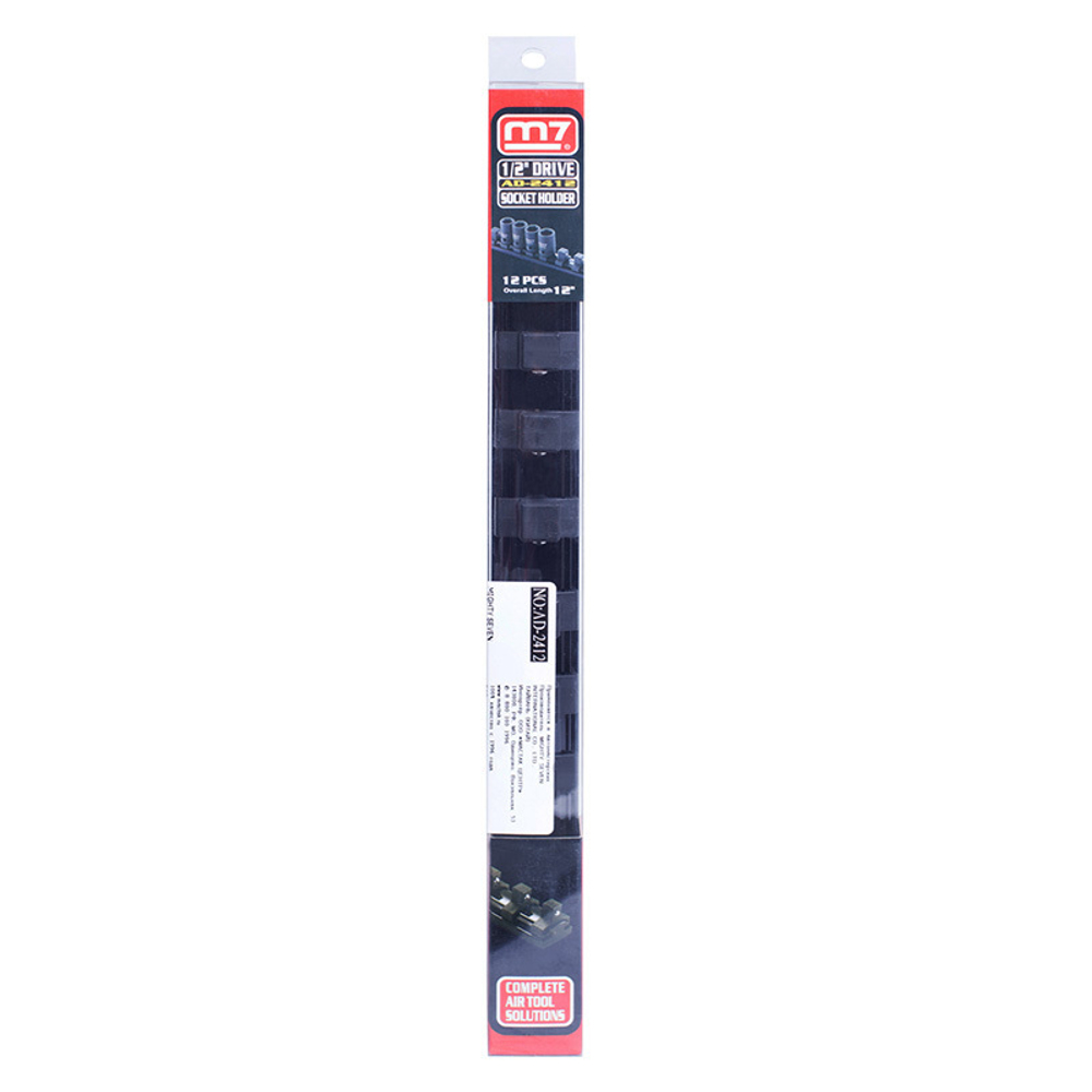 MIGHTY SEVEN (AD-2412) Держатель для головок 1/2", на 12 шт, магнитный
