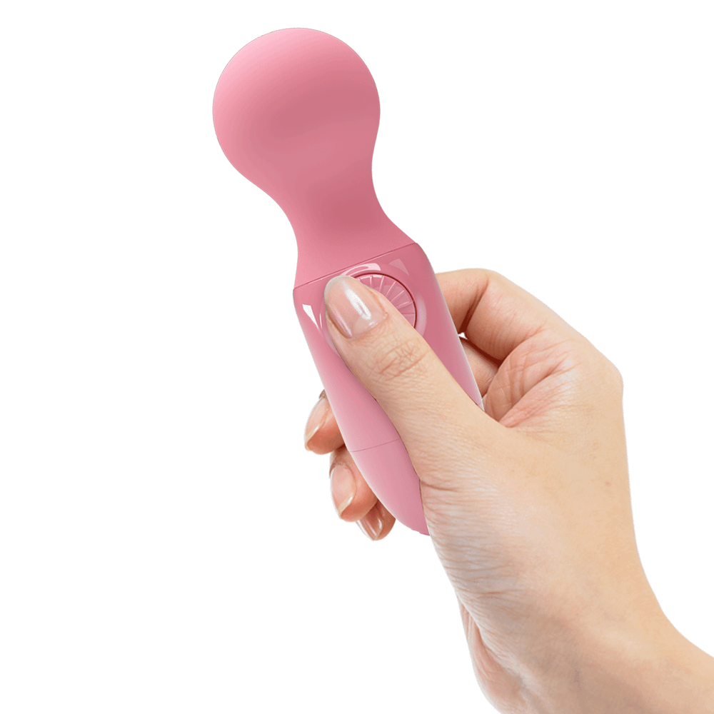 Нежно-розовый мини-вибратор с шаровидной головкой Pretty Love Mini Stick BI-014998