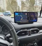 Магнитола для Mazda CX-5 KF 2017-2022 (поддержка штатного меню, Bose и 360) - Kuberg HP-M983CX52 монитор 12.3" в стиле MERCEDES на Android 13, Быстрейшая, CarPlay, 4G SIM-слот