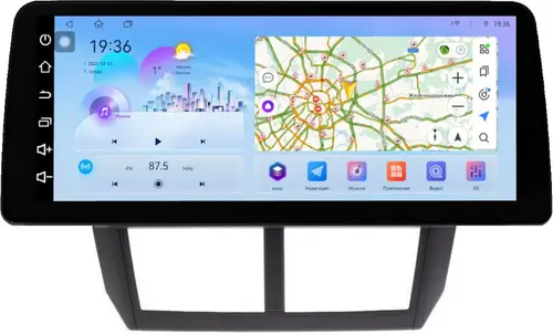 Магнитола для Subaru Forester 3 SH 2008-2013, Impreza 3 GH,GE - FarCar S500+TS10 монитор 12.3" 2K QLED на Android 14, Быстрая, CarPlay, 4G SIM-слот