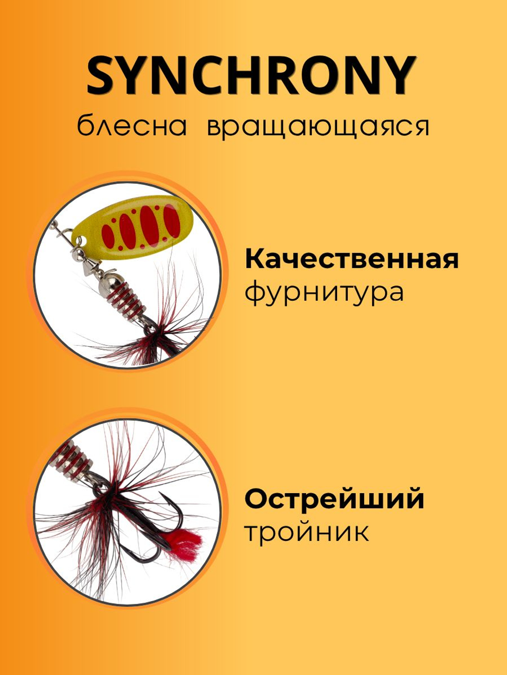 Блесна вращающаяся Synchrony 11 г цвет #4.0 012