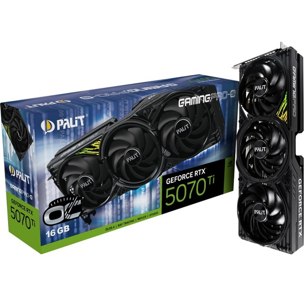 Видеокарта Palit GeForce RTX 5070 Ti GamingPro-S OC 16GB (NE7507TS19T2-GB2031U)