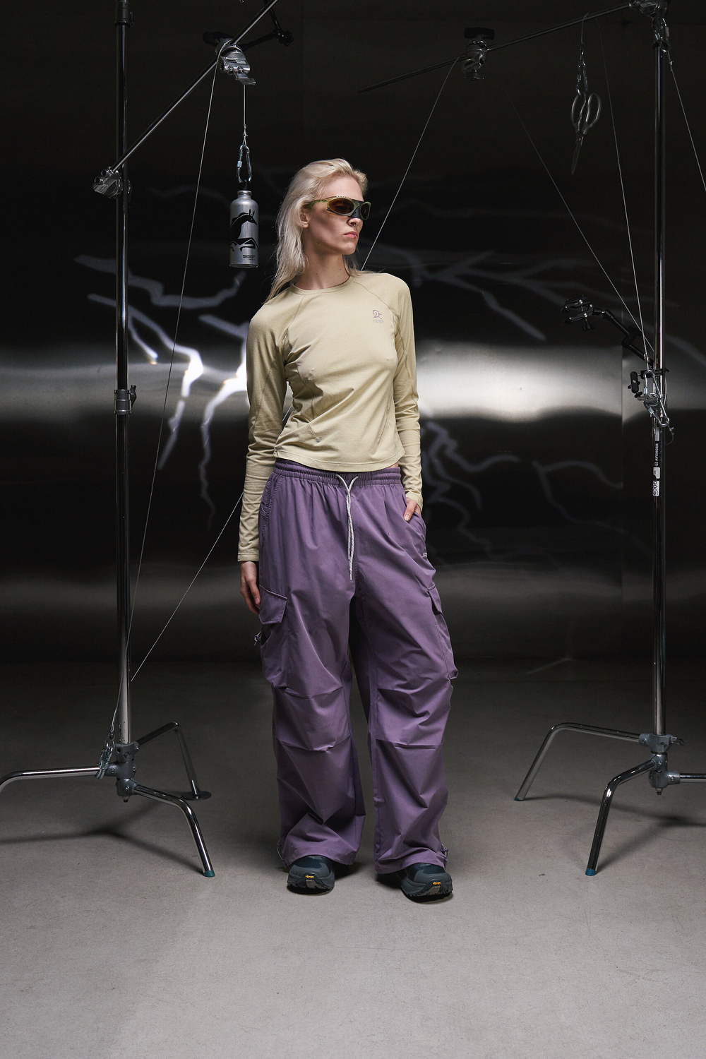 Брюки Nothomme Outdoor 3M Scotchgard Cargo Paratrooper Pants "Thin Vine Purple" Women's