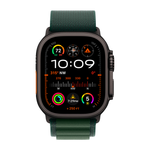 Умные часы Apple Watch Ultra 2 (2024) GPS + Cellular, 49mm, Black Titanium Case with Dark Green Alpine Loop M, (Темно-зеленый)