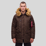Парка Alpha Industries N-3B Slim Fit Hickory/Real Tree Camo (Коричневый)