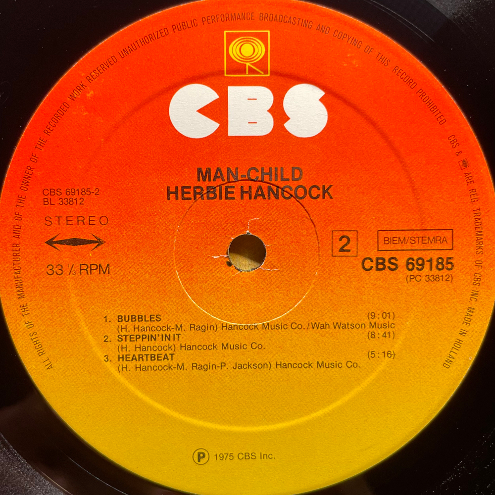 Herbie Hancock ‎– Man-Child (Голландия 1975г.)