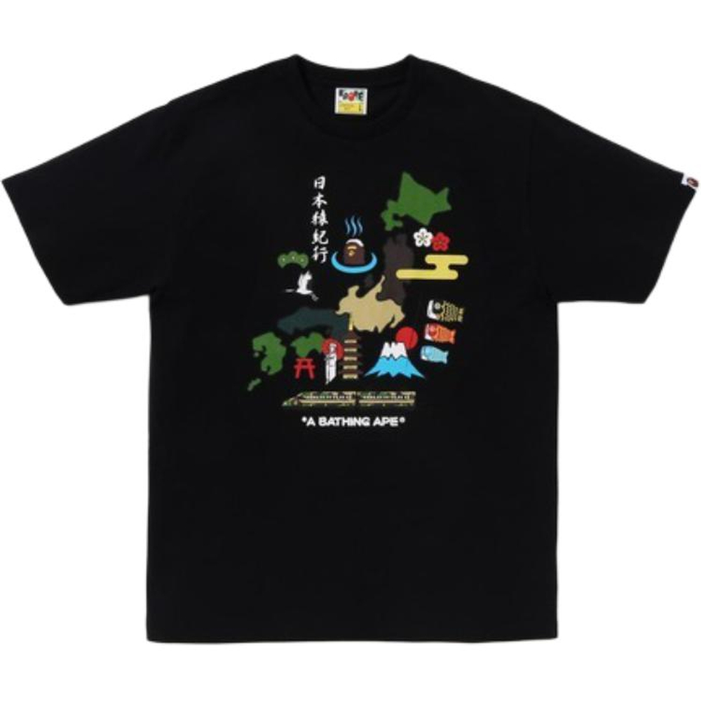 A Bathing Ape Japan Culture Tee черный