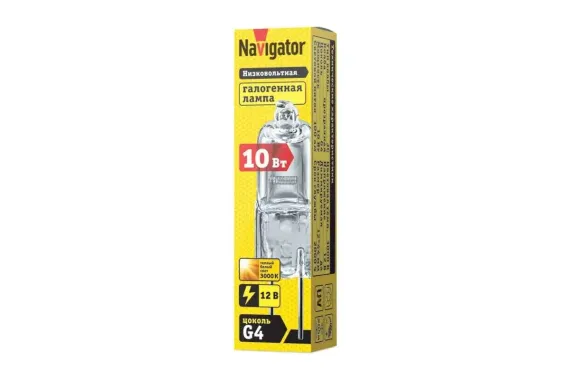 Лампа галогенная Navigator 12V JC GU4 10W 12646