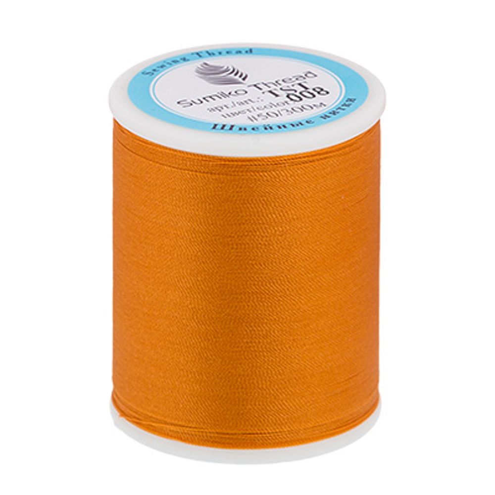 Нитки для трикотажных тканей SumikoThread 300 м, (328 ярд), 008 охра