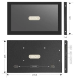 7" Портативный сенсорный монитор, IPS, 1024х600, 60 Гц