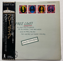 Винтажная виниловая пластинка LP Free Live (Japan 1978) (Obi)