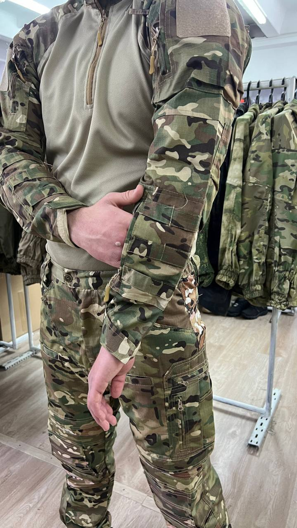 Тактический костюм мультикам со вставками/кордура