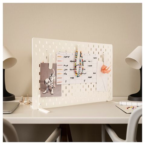 Перфорированная доска IKEA SKADIS (СКОДИС), Белый, 56x37 см