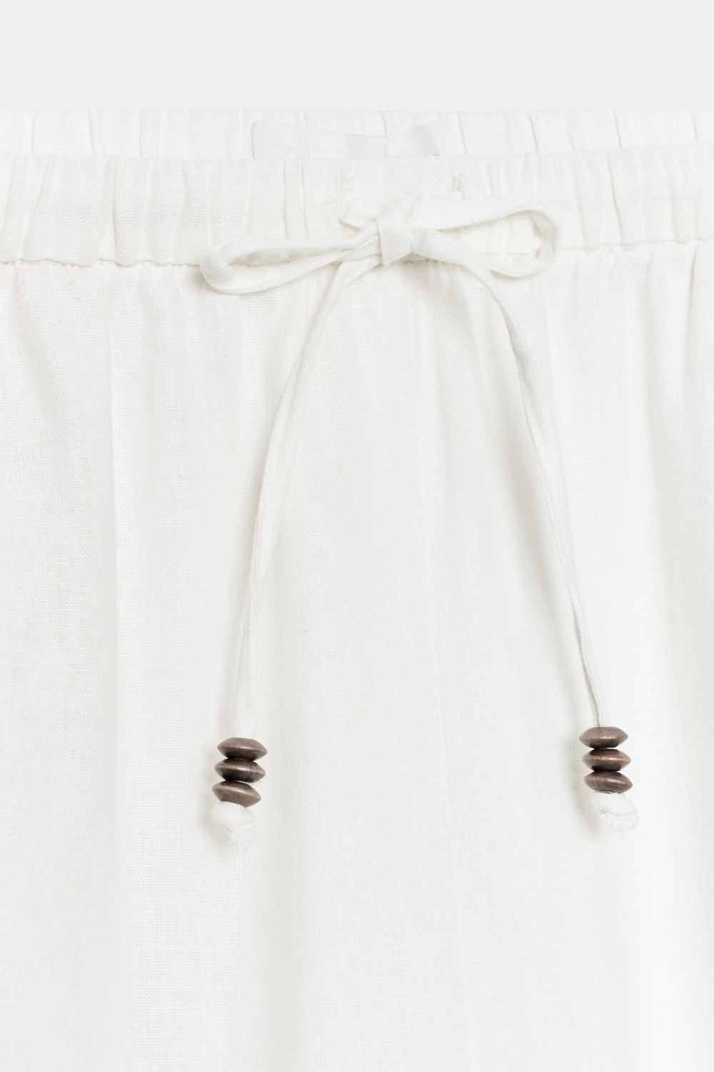БРЮКИ ПРЯМОГО КРОЯ ИЗ СМЕСОВОГО ЛЬНА — ZARA