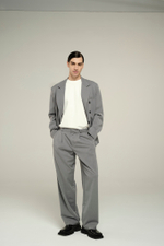 Брюки широкие | grey