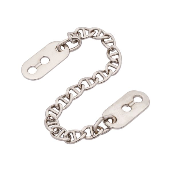 Вешалка-цепочка для одежды 102х7 мм, металл, никель, 10 шт, ГНУ14377