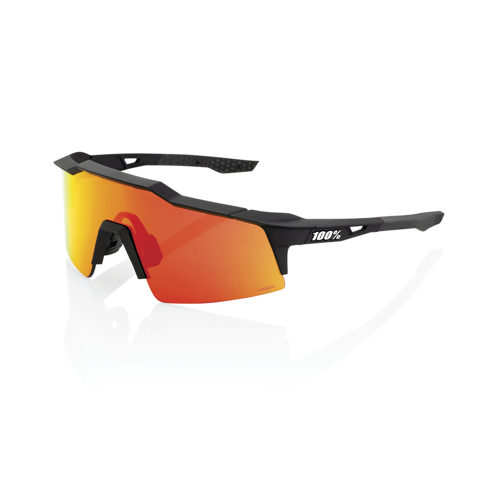 Спортивные очки с диоптриями 100% Speedcraft SL / Soft Tact Black / HiPER Red Multilayer Mirror Lens