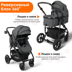 Коляска трансформер BubaGO Zoom 3в1
