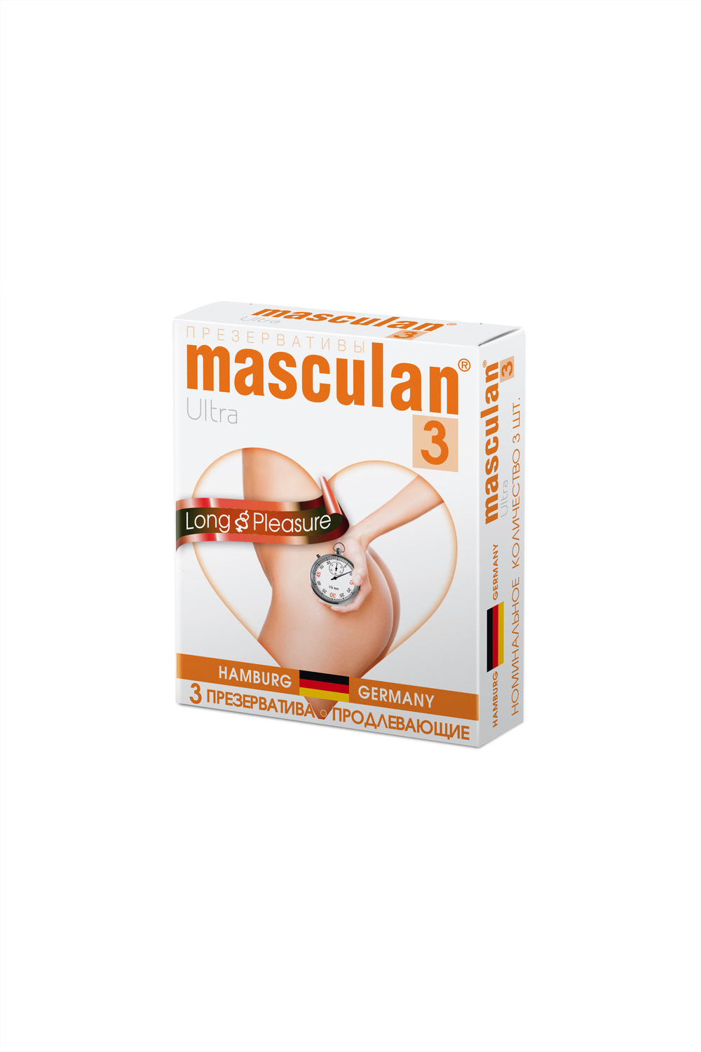 Презервативы Masculan Ultra Long Pleasure кольца и пупырышки с анестетиком 3 шт