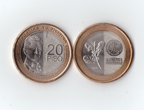 20 песо Мануэль Кесон Сцифифора  Филиппины 2020 год UNC