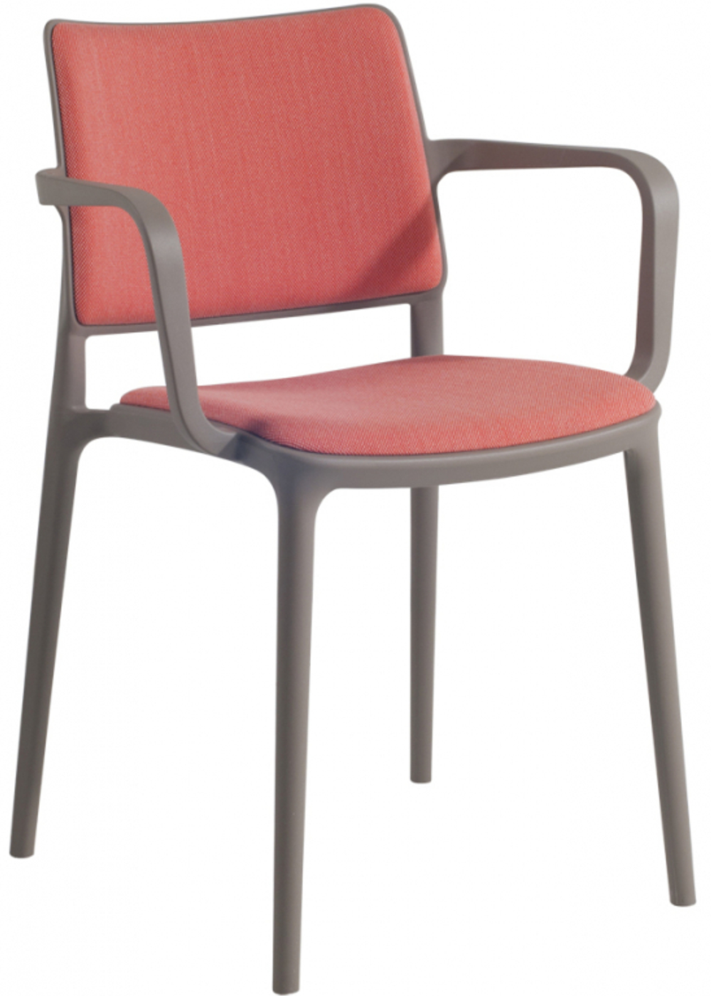 Кресло пластиковое с обивкой Papatya Joy-K Soft Seat & Back