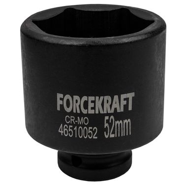 Головка ударная глубокая 3/4'', 52мм (6гр.) FORCEKRAFT FK-46510052
