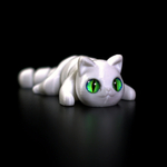 Мини котёнок игрушка антистресс, 10 см., белый