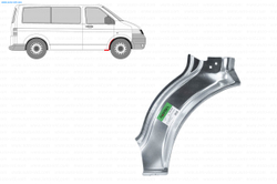 Арка передняя правая Volkswagen Transporter T5/T6 (Ricambika)