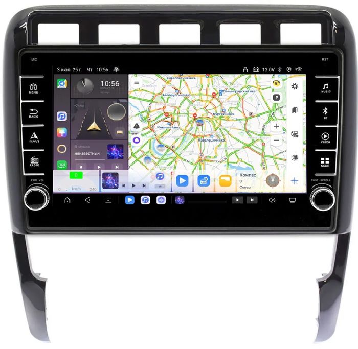 Магнитола для Porsche Cayenne 2002-2010 - Kuberg SF-9146FW (кнопки и крутилки) Android 13, Быстрая, CarPlay, 4G SIM-слот