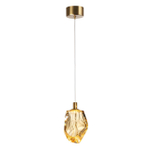 7111/4LC L-VISION ODL25 Подвесной светильник бронзовый/янтарное стекло/металл IP20 LED 4W 300Лм 3000K 200° 220V GEMME
