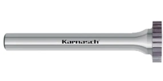 Борфреза твердосплавная Karnasch форма A (цилиндр с гладким торцом), 1,5х6х3х38 мм, универсальная насечка HP-3, без покрытия, арт. 11.3001-015