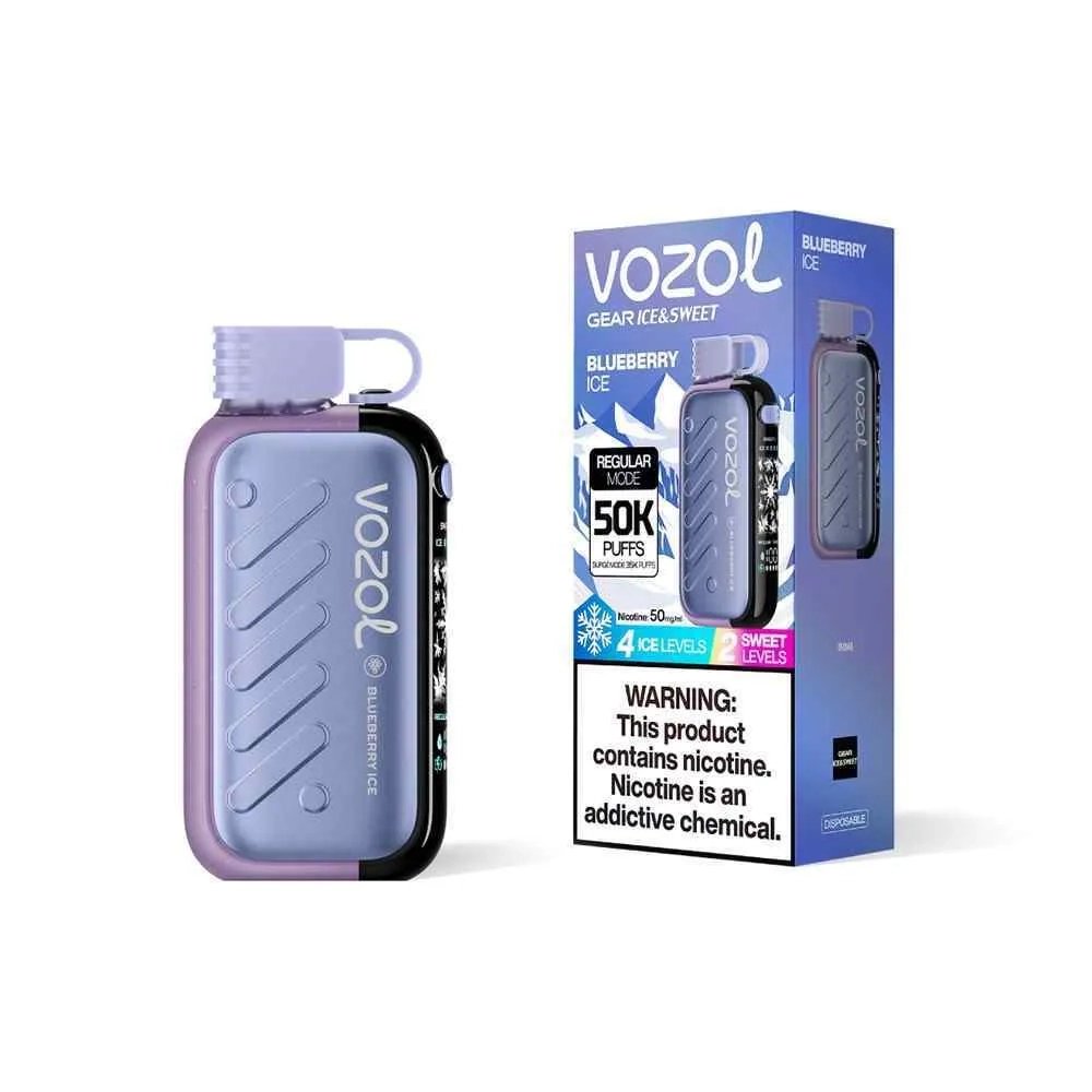 Vozol GEAR ICE & SWEET 50000 - Blueberry Ice (5% nic)