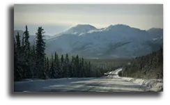 Постер "Заснеженные горы"