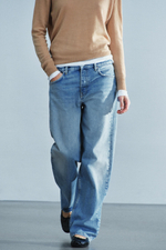 ДЖИНСЫ ZW COLLECTION ПРЯМОГО КРОЯ СО СРЕДНЕЙ ПОСАДКОЙ — ZARA