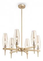 Люстра на штанге Maytoni Lita H002PL-06G